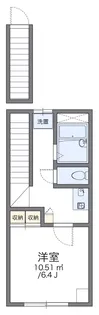 レオパレスルミエール【2階】の間取り
