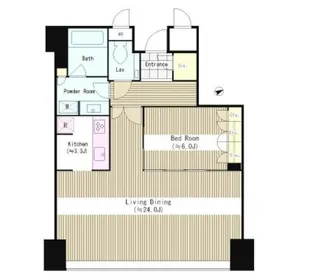 セントラルパークタワー ラ・トゥール新宿【30階】の間取り