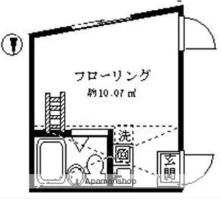 シエスタ若宮【201号室】の間取り