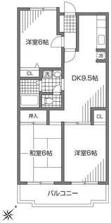 ウィンダム宮前【4階】の間取り