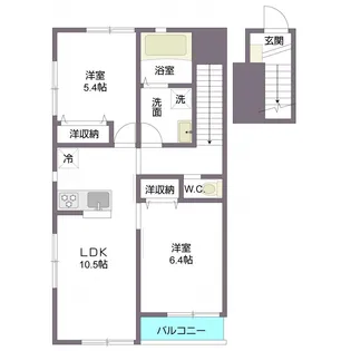 グレイシス三鷹【201号室号室】の間取り