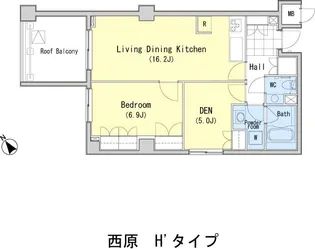 KDXレジデンス西原【4階】の間取り
