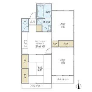 ドミール久我山【2階】の間取り