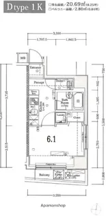 XEBEC練馬【4階】の間取り