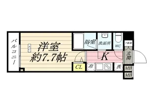 メインステージTOKYO・NORTH HY’S【609号室号室】の間取り