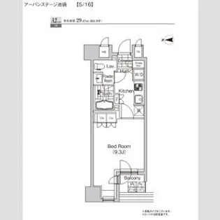 プライムアーバン池袋【8階】の間取り