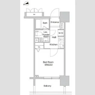 プライムアーバン神楽坂【3階】の間取り