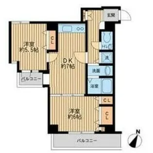 プライムアーバン新宿落合【1階】の間取り