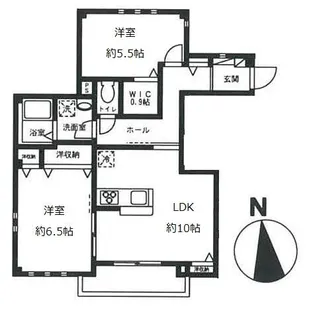 オーキッド石神井公園【102号室号室】の間取り