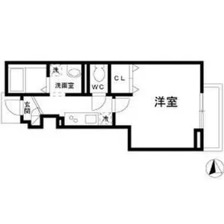 シルバー・ノース【1階】の間取り