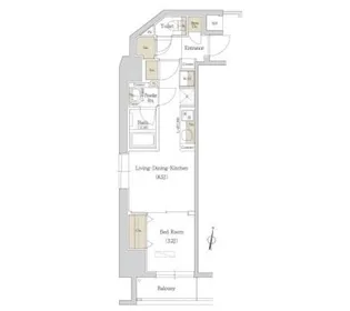 アーバネックス西新宿【7階】の間取り