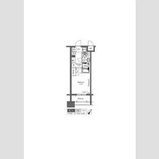 プラウドフラット三軒茶屋【15階】の間取り