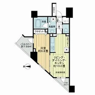 ライオンズプラザ西台駅前【4階】の間取り