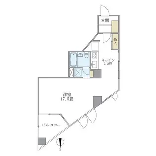 グランメール落合【405号室】の間取り