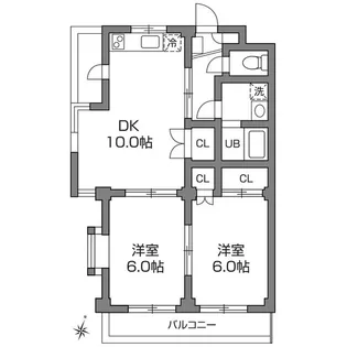 フォンティーン24【3階】の間取り