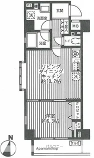 メゾンカルム西新宿【5階】の間取り