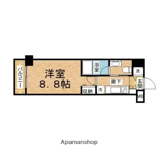 メゾンカルム西新宿【3階】の間取り