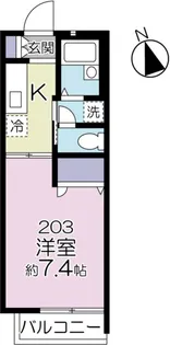 カサ・アンヘル【2階】の間取り