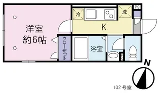 コーナス中野【1階】の間取り