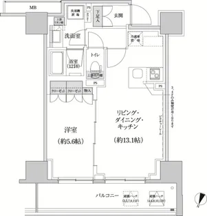 パークハビオ渋谷本町レジデンス【3階】の間取り