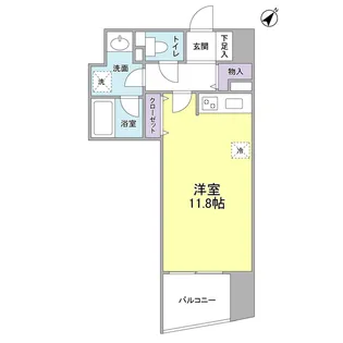 TKフラッツ渋谷【6階】の間取り