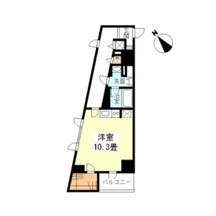 TKフラッツ渋谷【8階】の間取り