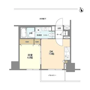 グランカーサ新宿御苑【10階】の間取り