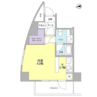 コンフォリア東中野DEUX【5階】の間取り