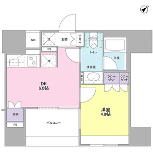 コンフォリア池袋DEUX【5階】の間取り