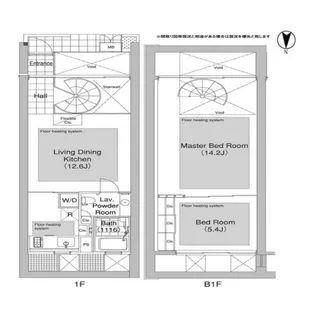 エルスタンザ代官山【1階】の間取り