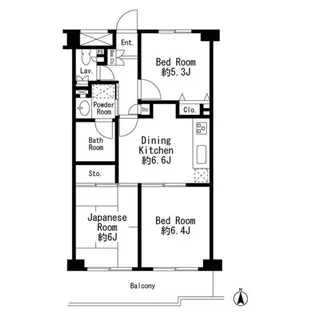 ラ スペランツァ都立家政【2階】の間取り