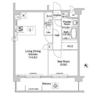 コンフォリア神楽坂【4階】の間取り