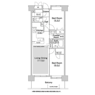 コンフォリア板橋仲宿【6階】の間取り