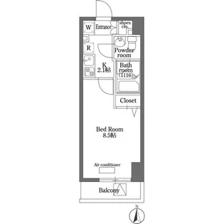 プランドル明大前【6階】の間取り