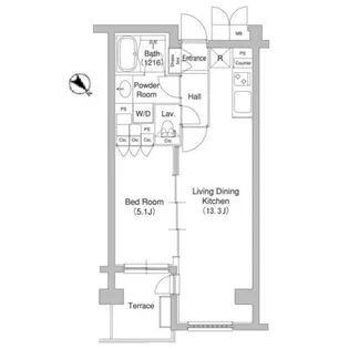 コンフォリア原宿【1階】の間取り