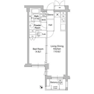 コンフォリア原宿【4階】の間取り
