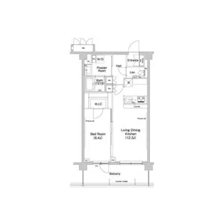 ヒューリックレジデンス新宿戸山【1階】の間取り