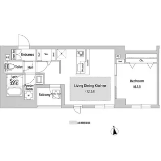 BLESS西巣鴨【5階】の間取り