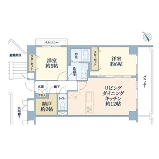 ボヌール東池袋【1階】の間取り
