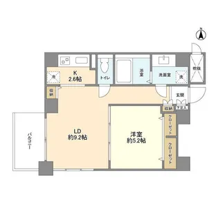 スタイリオ恵比寿スカイ【3階】の間取り