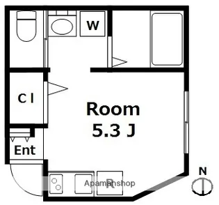 アイ中野【1階】の間取り