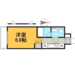 プレール・ドゥーク新大久保【5階】の間取り