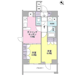 ROSETTA【8階】の間取り