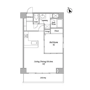 KDXレジデンス阿佐ヶ谷【4階】の間取り