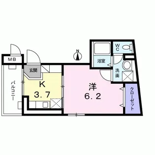 イズミビル【4階】の間取り