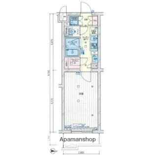 ルーブル新宿西落合八番館【1階】の間取り