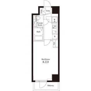 アペルト西新宿【1階】の間取り