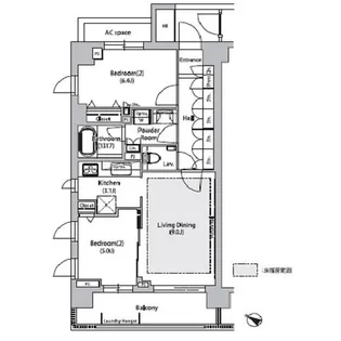 ソアラノーム荻窪天沼【2階】の間取り