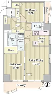センテニアルタワー【17階】の間取り