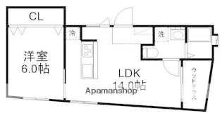ロシェ沼袋【2階】の間取り